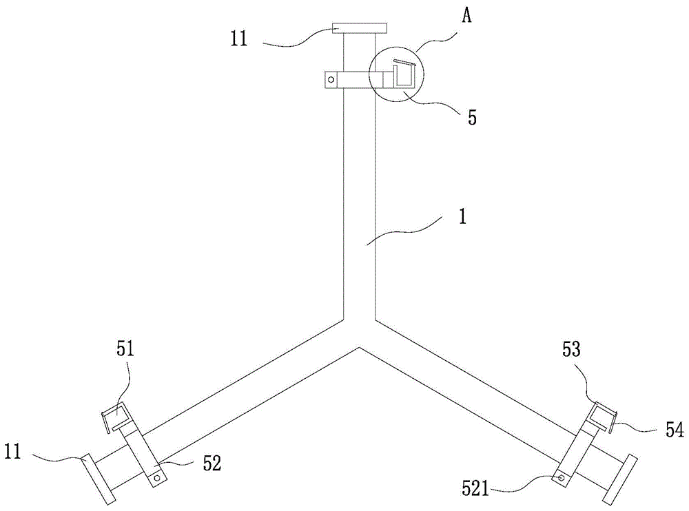 一种双回线路双三角排列绝缘立杆工具的制作方法