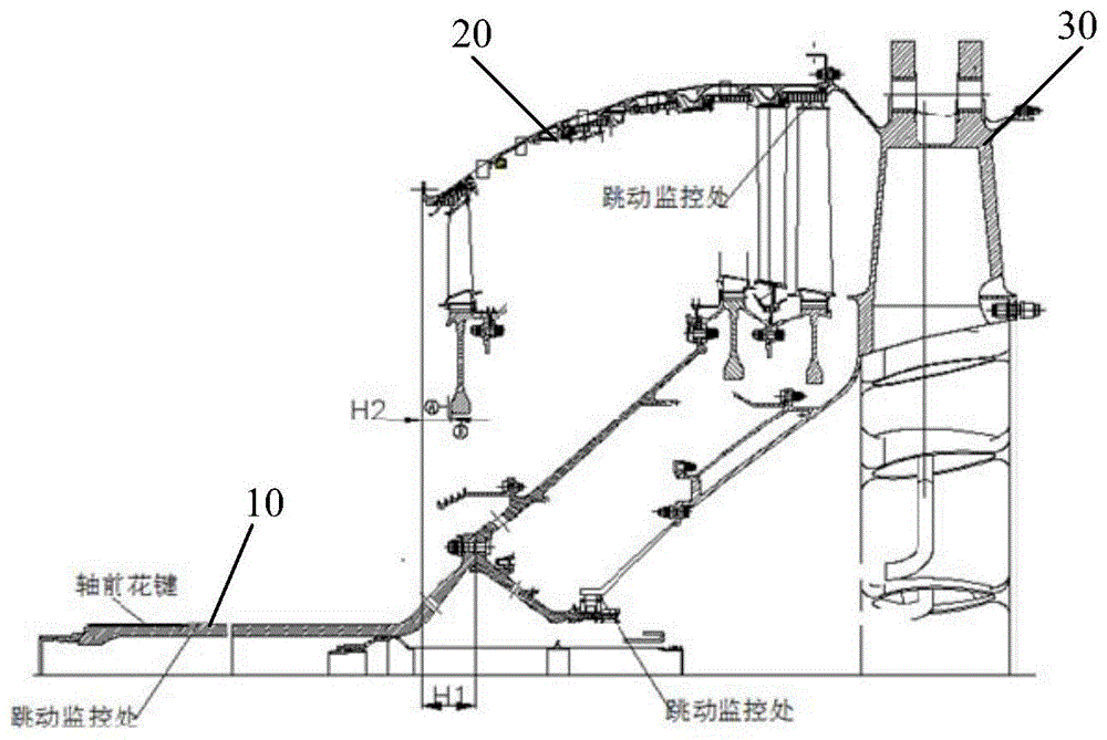 垂直式低压涡轮单元体组装装置及其组装方法与流程