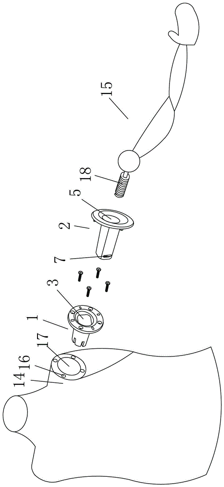 一种人体模特的肩部连接结构的制作方法