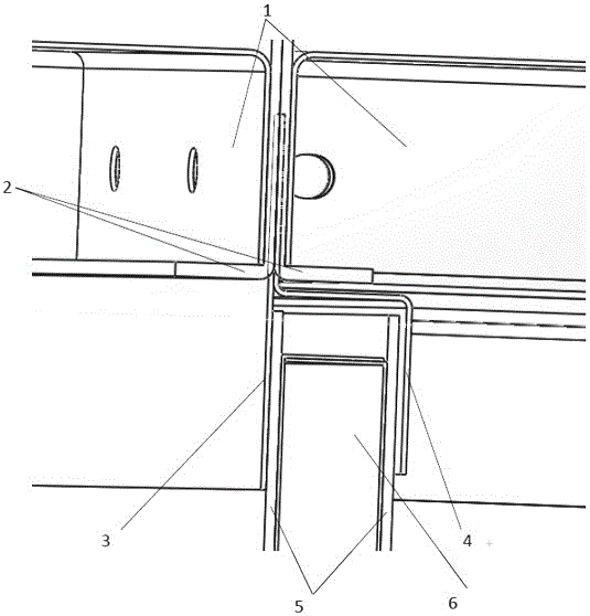 水池箱PE内衬密水结构的制作方法