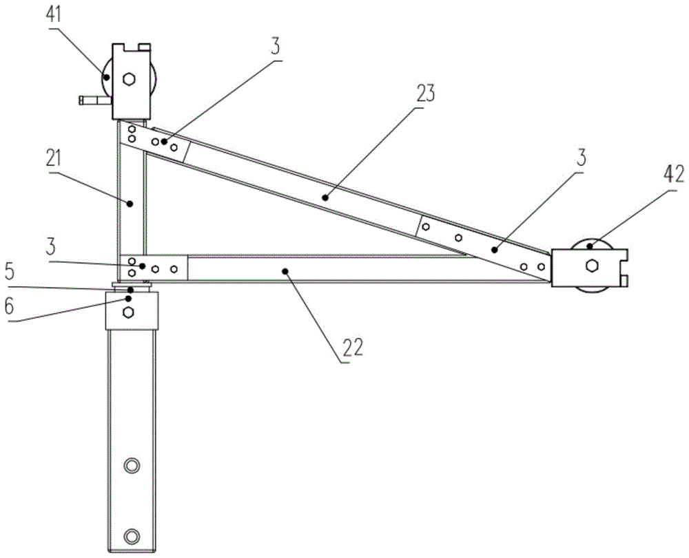适用于绝缘斗臂车的旋转直角吊装装置的制作方法
