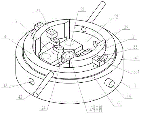 一种自适应内孔珩磨夹具的制作方法