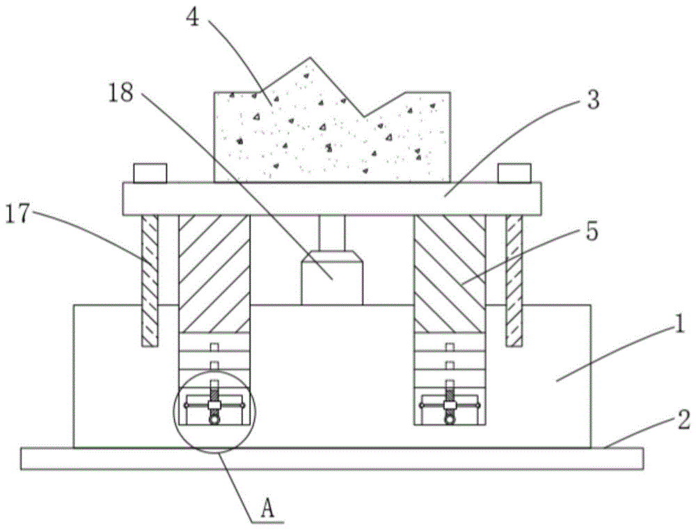 一种可调节架空建筑基座的制作方法