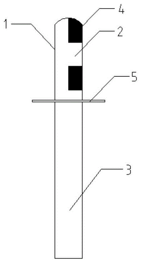一种免维护道岔警冲标的制作方法