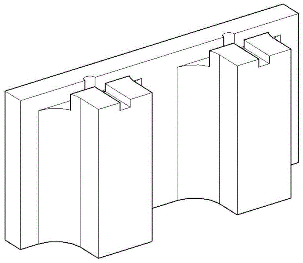 一种异型块后浇式轻型挡土墙支护结构的制作方法