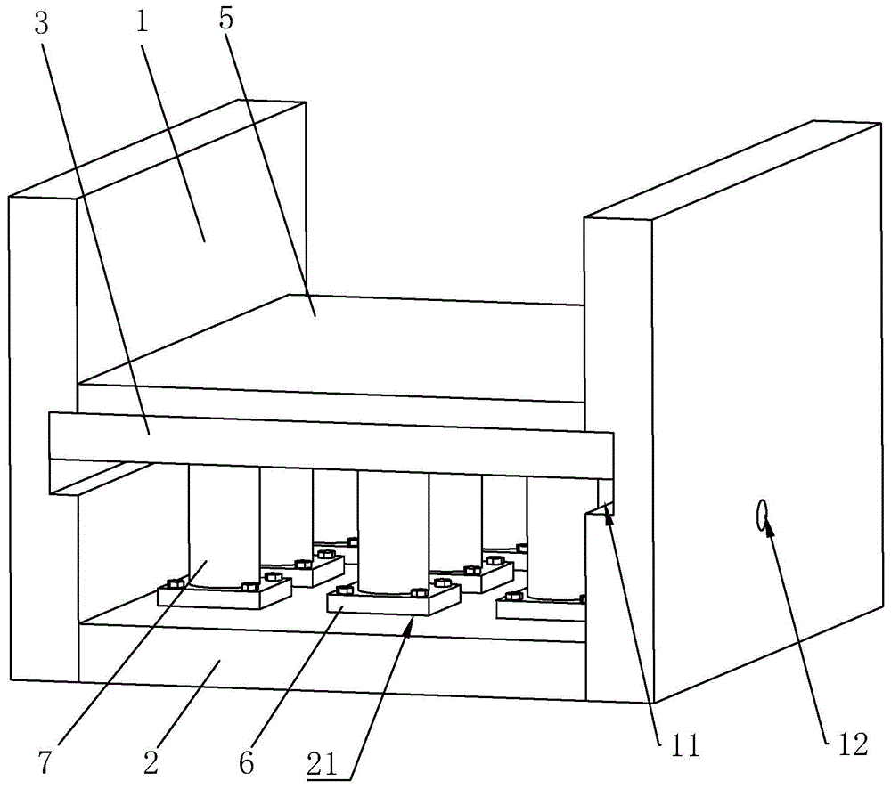 高层建筑减震连接结构的制作方法