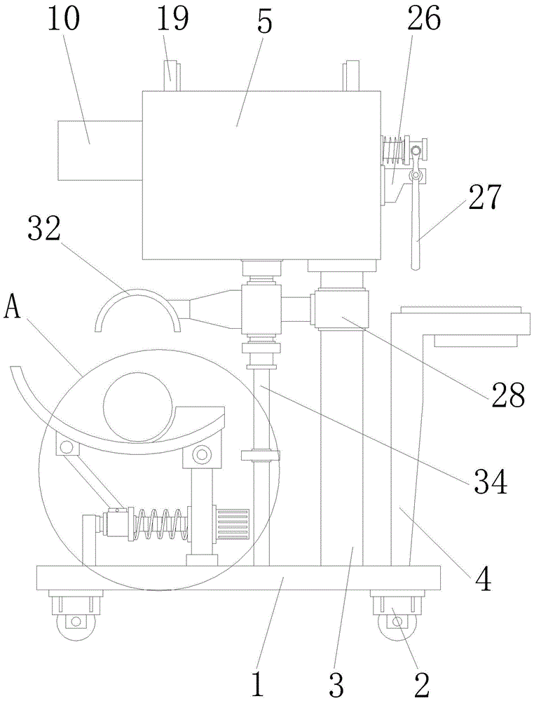 一种轴承加工用钢棒热料辅助转运车的拿取机构的制作方法