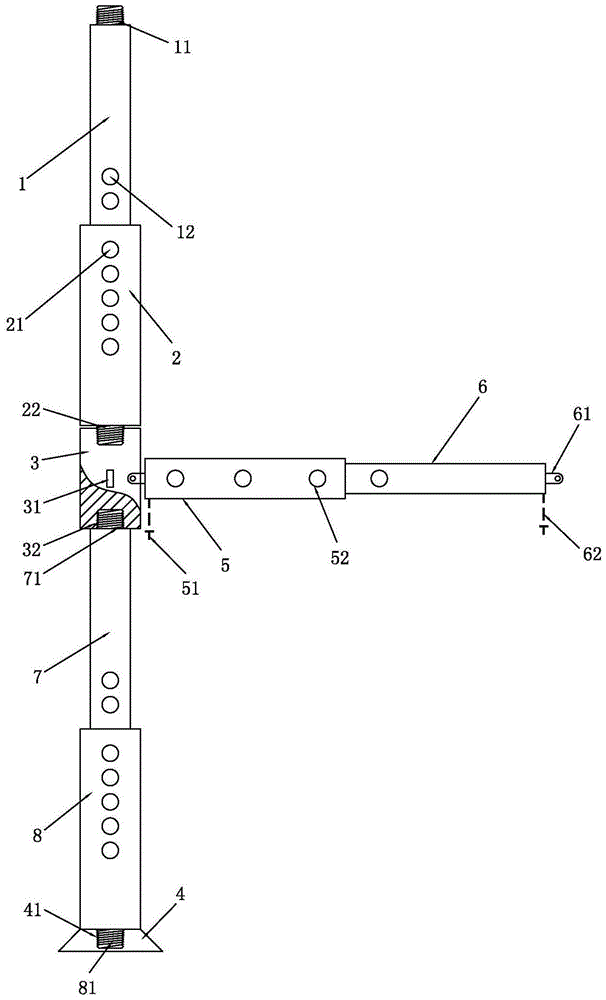 一种房建施工用的可调节式防护栏的制作方法