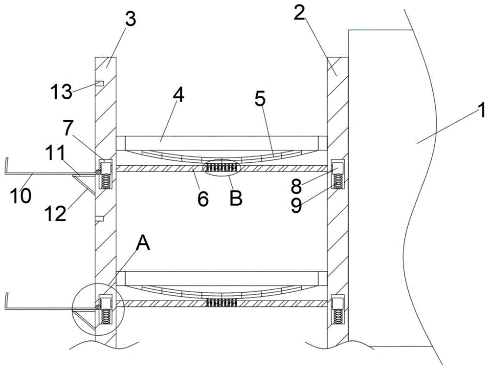 一种建筑工地用防坠落安全装置的制作方法