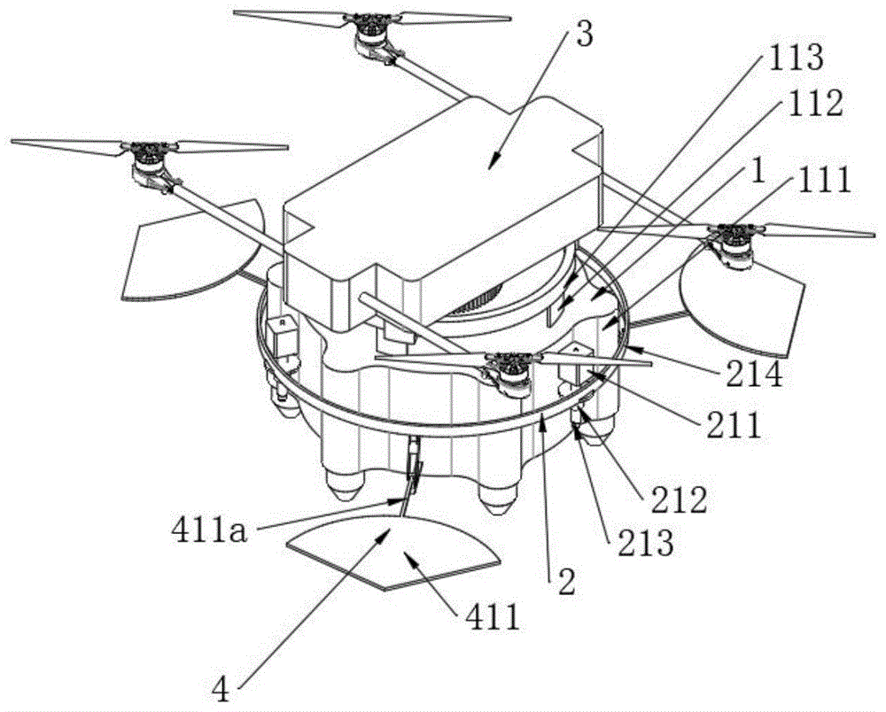 一种用于撒网的无人机及使用方法与流程