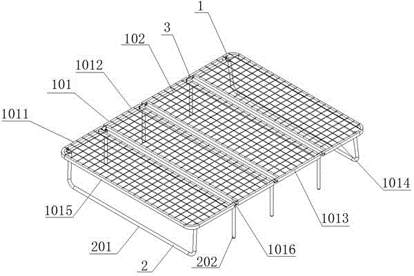 一种折叠铁架床的制作方法