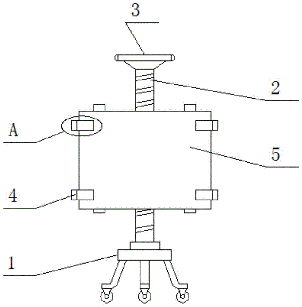 一种建筑设计用升降式绘图架的制作方法