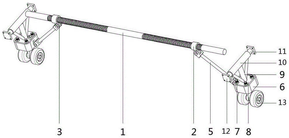 一种测绘固定翼飞行器折叠辅助起飞支架的制作方法