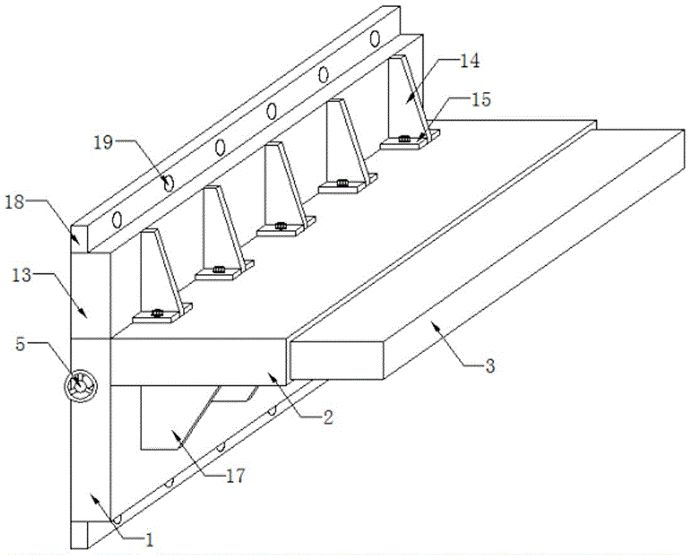 一种平板半挂车前平台结构的制作方法