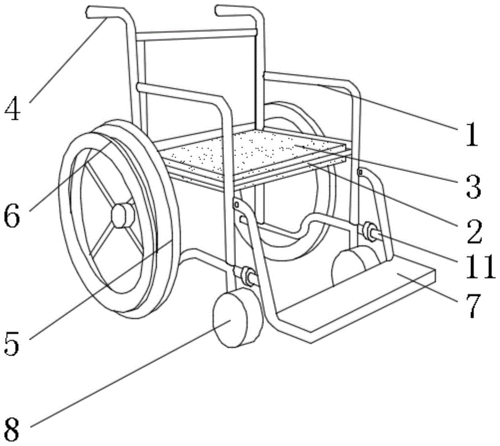 一种医院老年科轮椅的制作方法