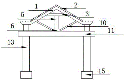 一种仿古木结构建筑屋顶的支撑结构的制作方法