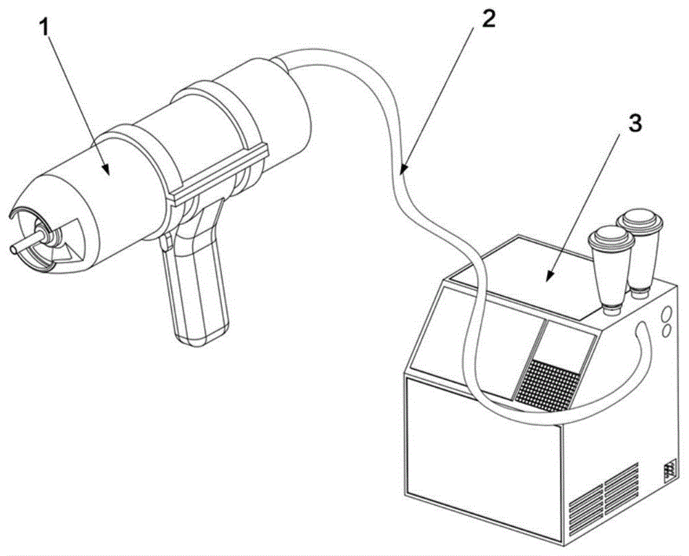 一种手持式激光辅助低压冷喷涂装置的制作方法