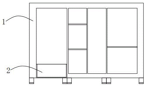 一种建筑施工用消防器材柜的制作方法