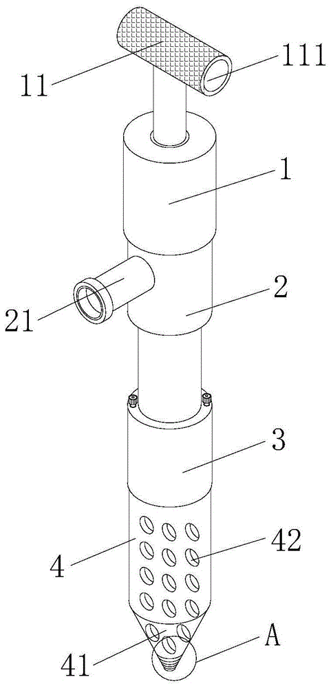 一种建筑施工用的管桩桩底注浆施工装置的制作方法