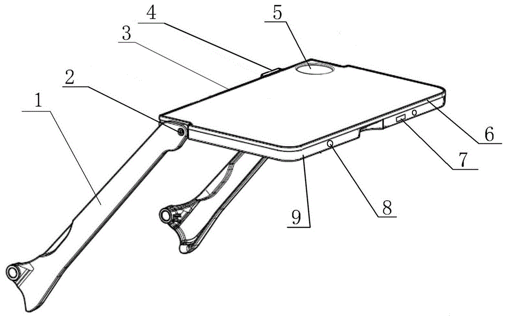 一种折叠平置式智能座椅桌板结构的制作方法