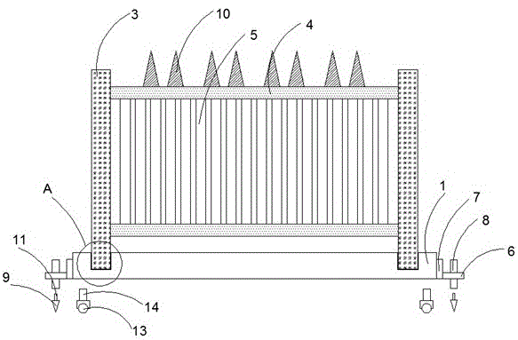 一种移动式建筑施工用防护栏的制作方法
