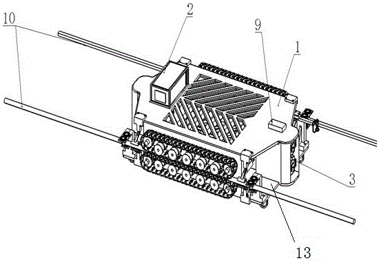 一种履带式爬绳机器人的工作方法与流程