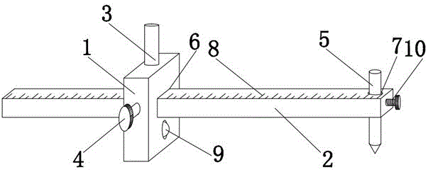 一种建筑用瓷砖画线工具的制作方法