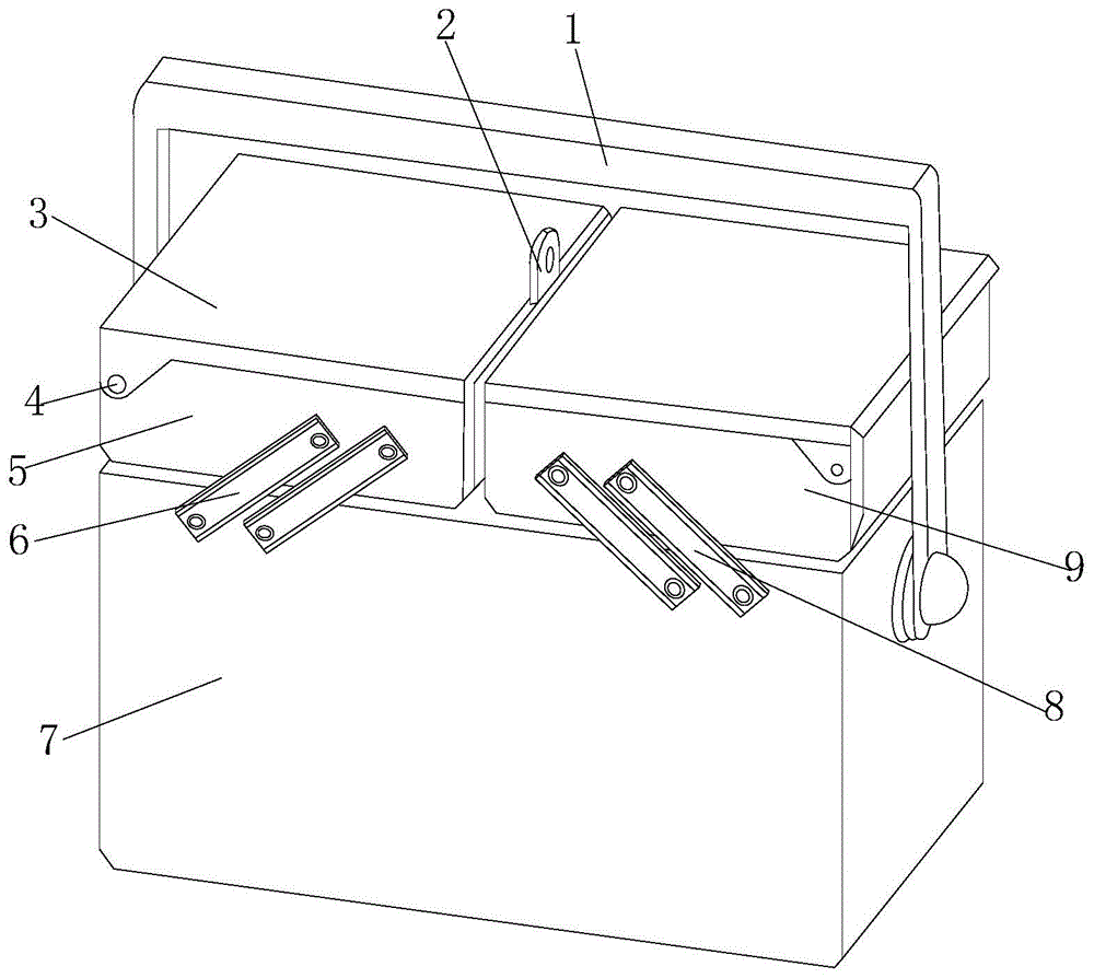 一种多功能农机维修用工具箱的制作方法