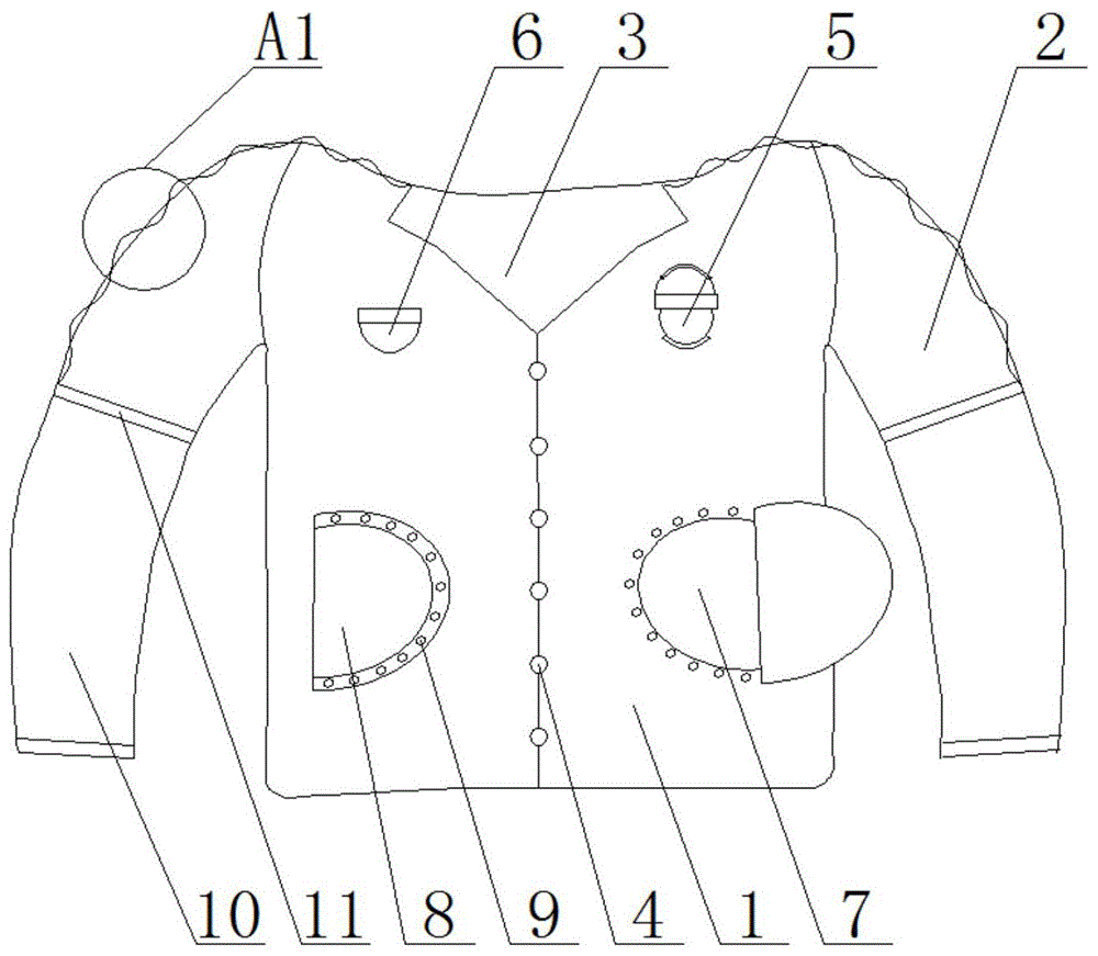 一种简易穿脱危重病人服的制作方法