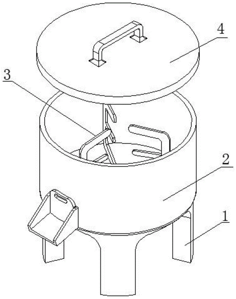 一种新型砂浆储料桶的制作方法
