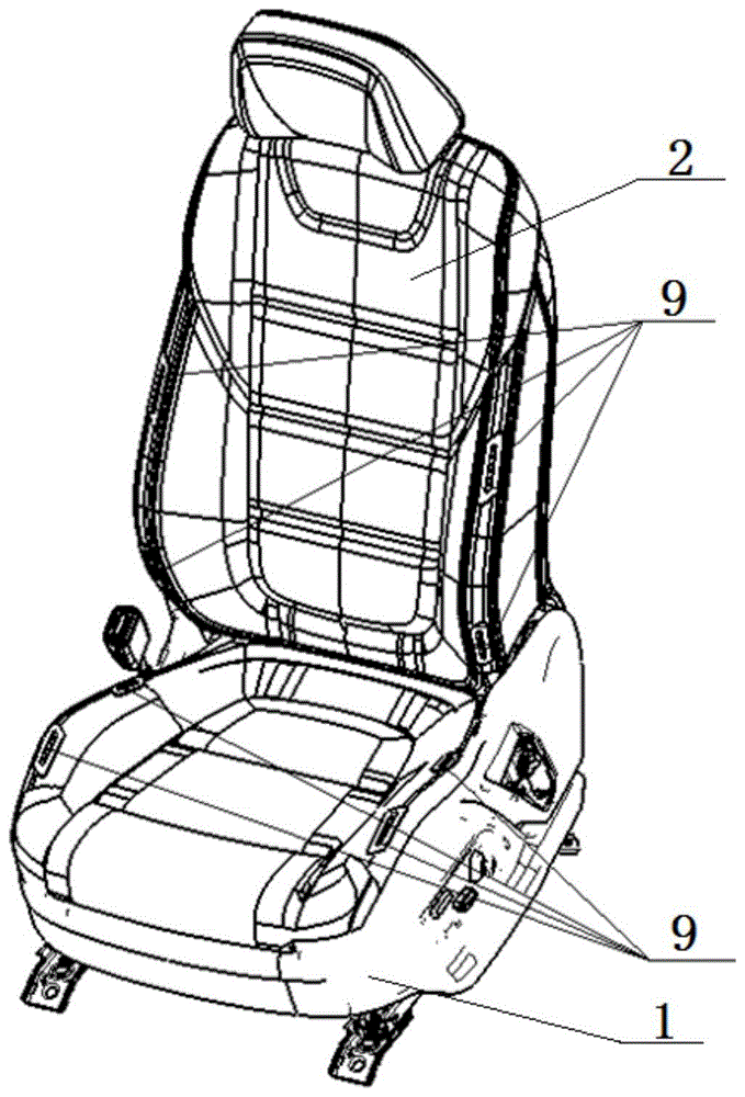 兼具调温与装饰功能的汽车空调座椅的制作方法