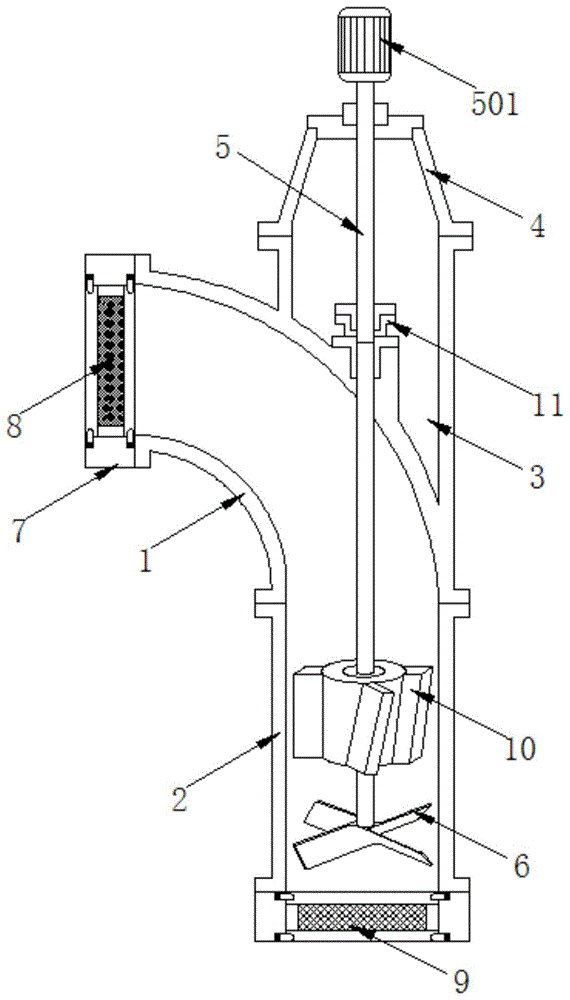 一种带过滤装置的输送用轴流泵的制作方法