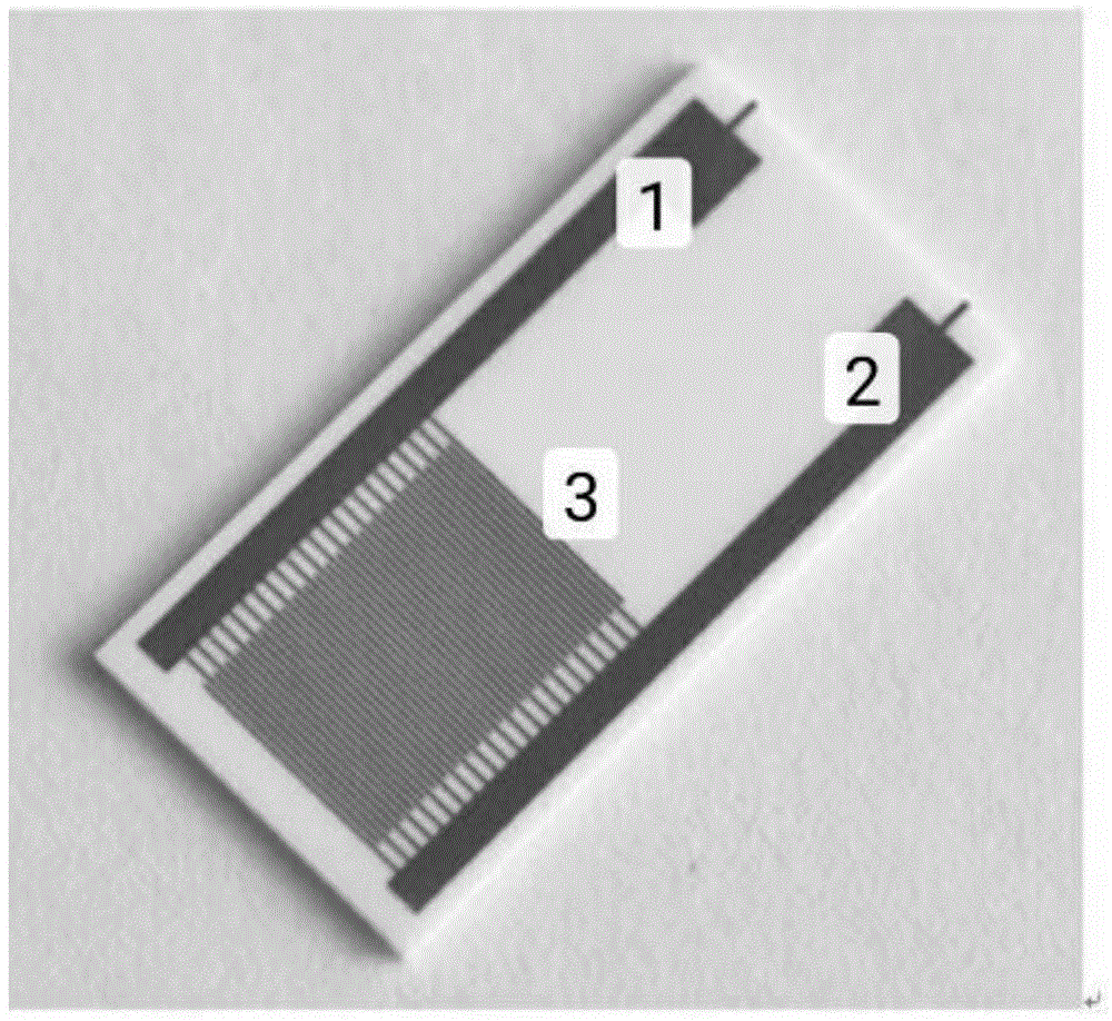 一种三电极结构的湿度传感器芯片的制作方法