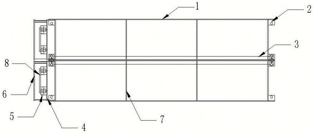 蓄电池箱体式组合架的制作方法