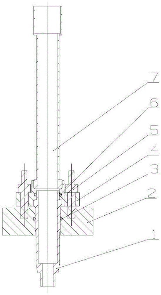 燃气发动机高压导线套管的安装结构的制作方法