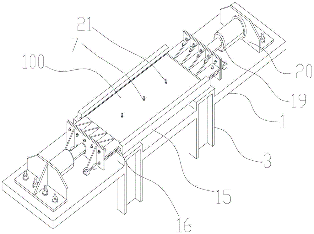 一种带滑轴的钢板局部屈曲试验装置的制作方法