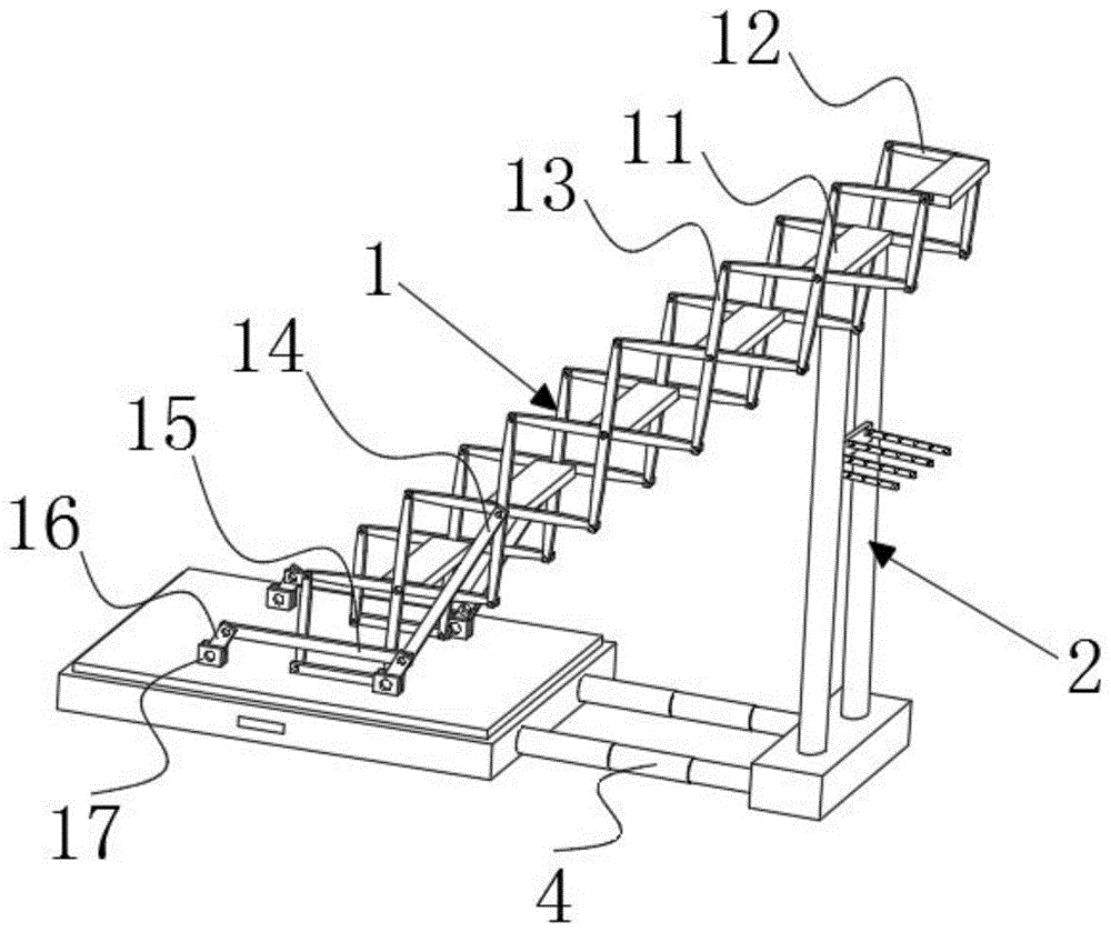 一种建筑学可拆装室内楼梯的制作方法