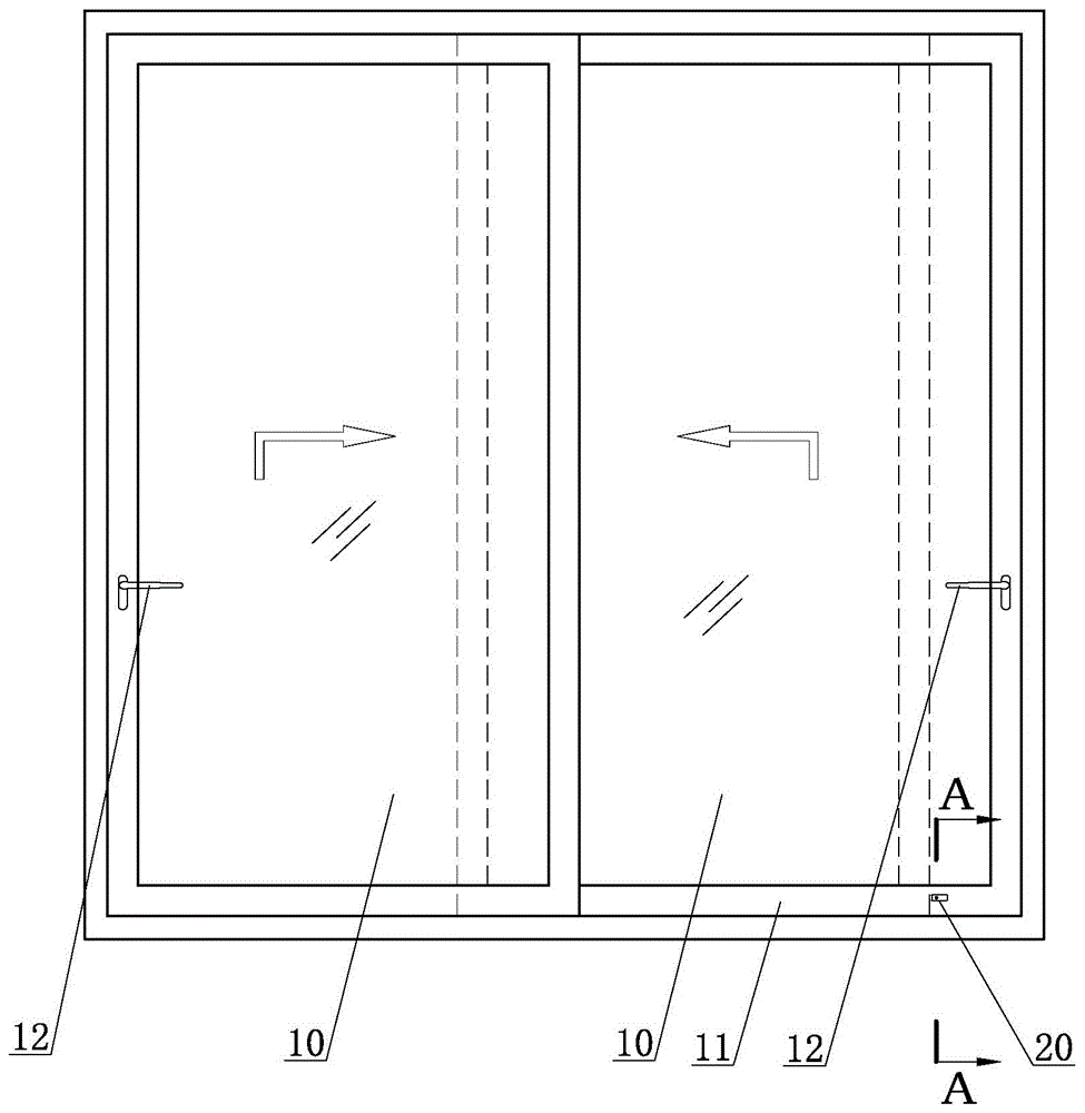 一种推拉门窗防撞块结构的制作方法