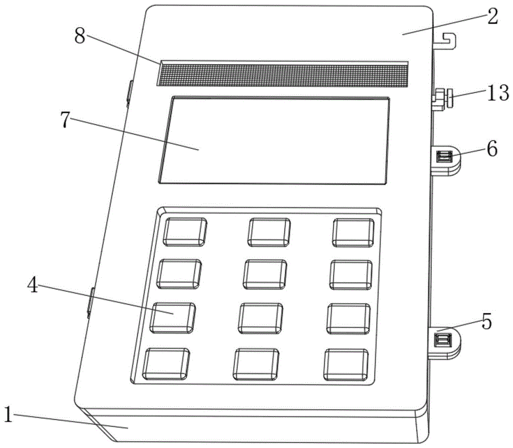 一种用于POS机的IC卡槽的防水防尘结构的制作方法