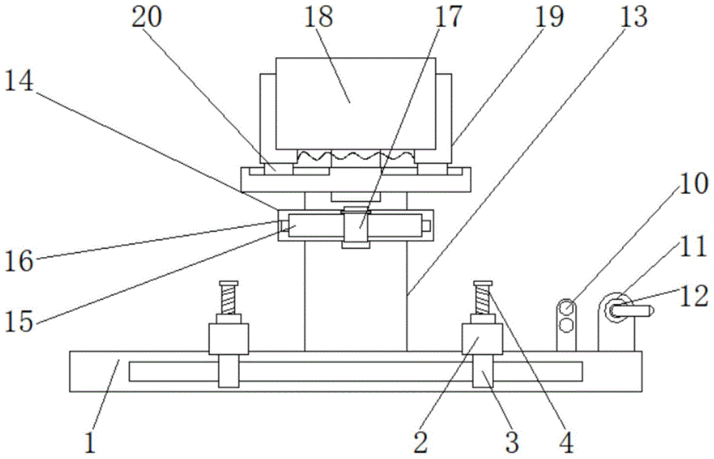 一种纺织设备用具有废料收集结构的工作平台的制作方法