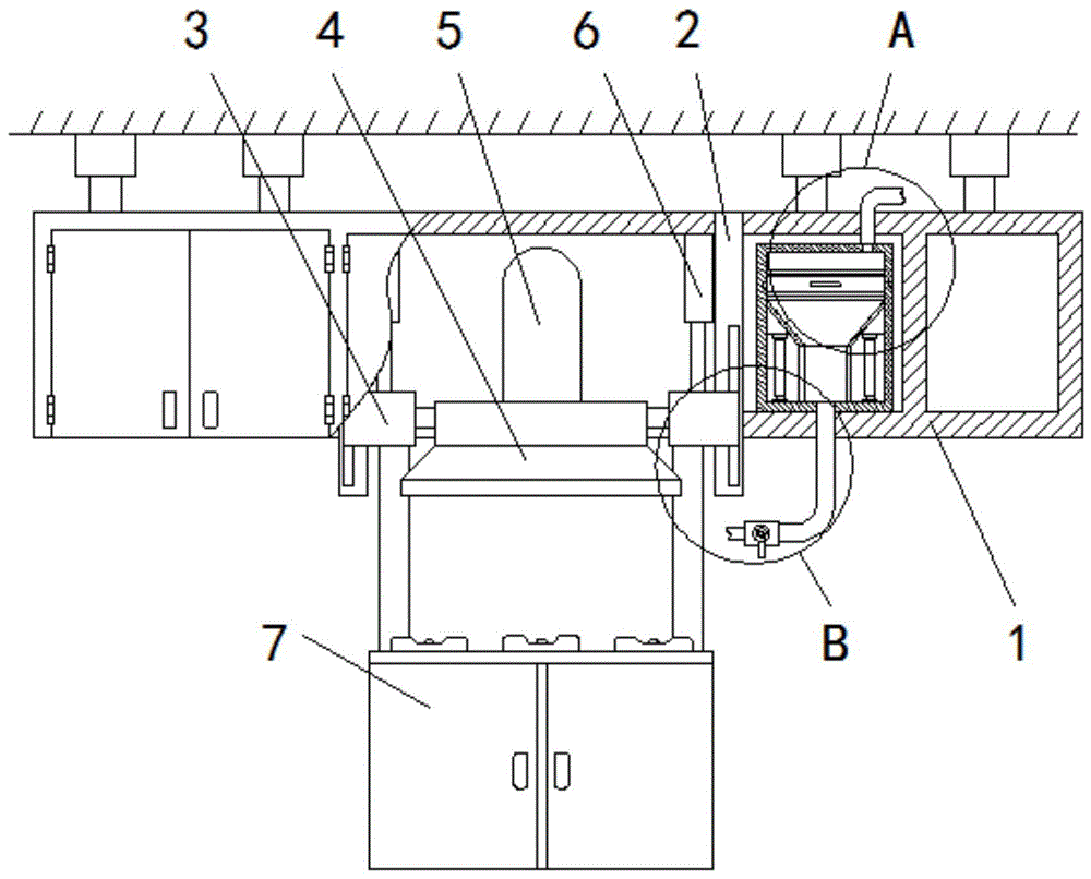 一种带有净水器功能的升降式集成橱柜烟机的制作方法