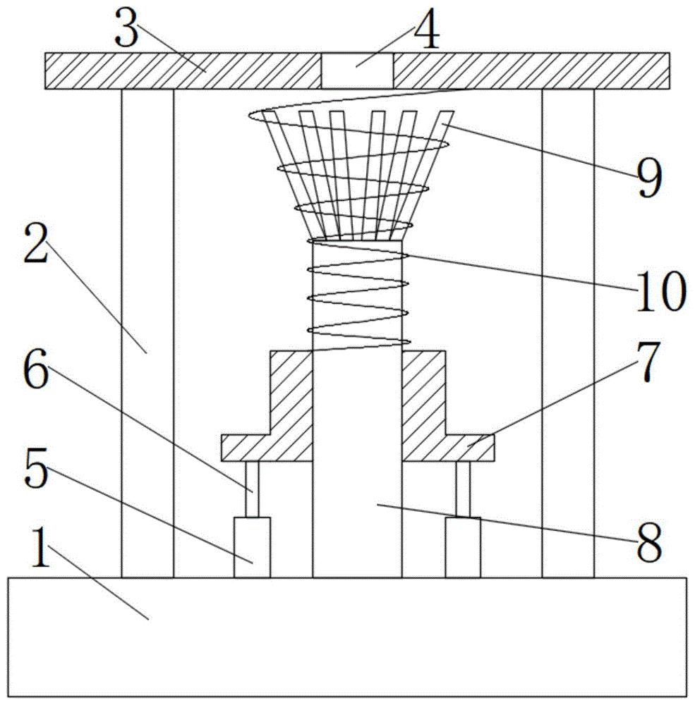 一种加工电子元器件用的夹具结构的制作方法