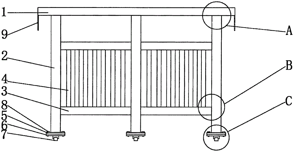 一种组装式大门护栏的制作方法