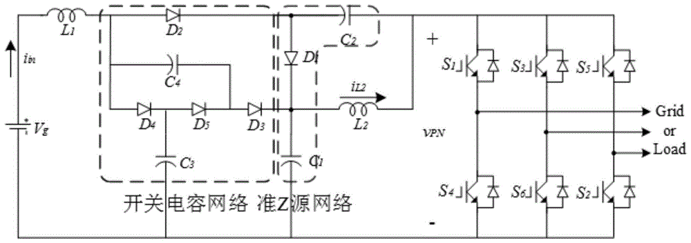 一种集成开关电容电路的单极可升压逆变器的制作方法