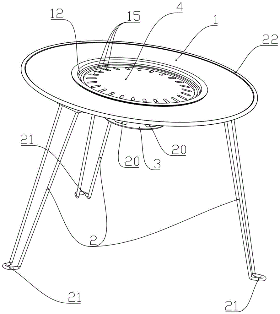 一种可折叠便携式烧烤架的制作方法