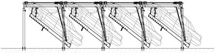 一种用于AGV的悬挂式斜置停车装置的制作方法