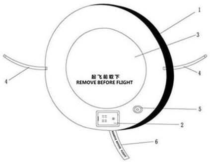 一种设有充气装置的飞机发动机防护罩的制作方法