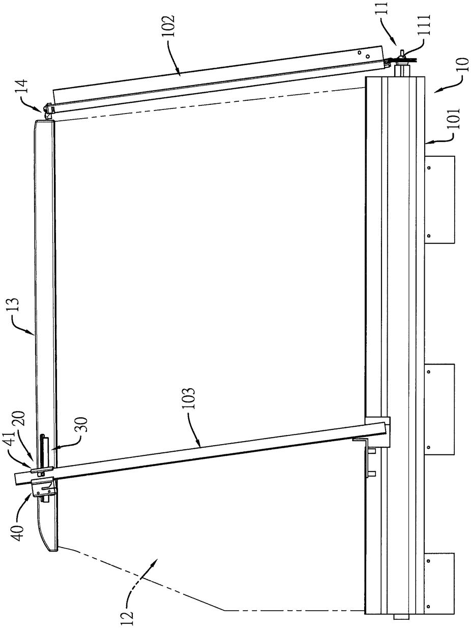 侧窗卷帘装置的辅助导引构造的制作方法