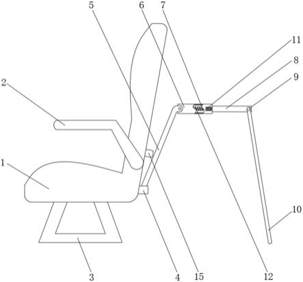 一种高承重的高铁伸缩座椅桌的制作方法