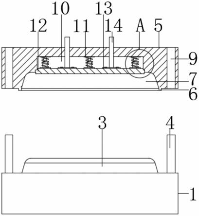 一种护理用托盘冲压生产连续型模具的制作方法